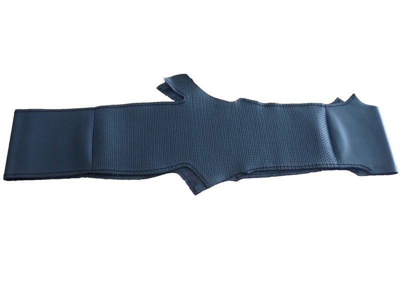 Eiseng DIY Genuine Leather Steering Wheel Cover Custom Fit for Mazda 6 2014 2015 2016 / Mazda 3 2014-2016 / CX-3 2016 2017 / CX-5 2013-2016 15 inches Stitch Interior Accessories (Black Thread) - Image 2